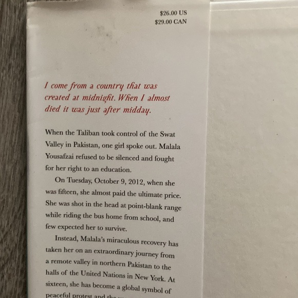 I am Malala hardcover - Picture 4 of 4